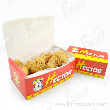 Custom Recycle Fried Chicken Packaging Box With Handle